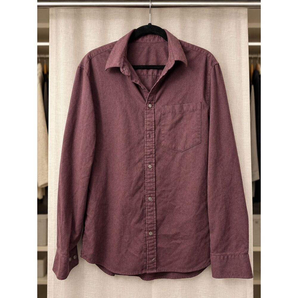 H&M Mauve button-front shirt M